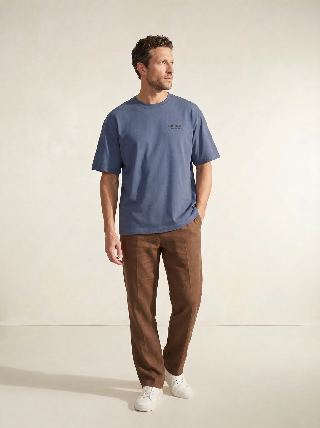 District Tee in Slate